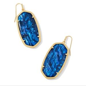 Kendra Scott blue/gold Dani earrings